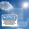 Signmission Elevator Machine Room Authorized Personnel OSHA Notice Sign, Plastic, 10in W x 7in L, 2PK OS-2PACK-NS-P-710-L-11729 - alternate 4